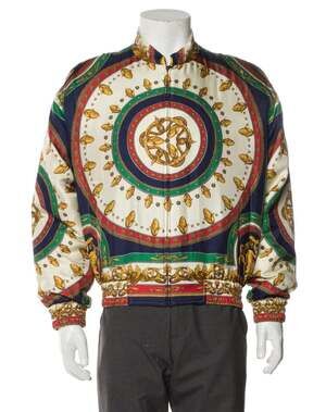GUCCI MLB Giants Fall 2019 Size 44 Multi Color Polyamide Embellishment Jacket Fo